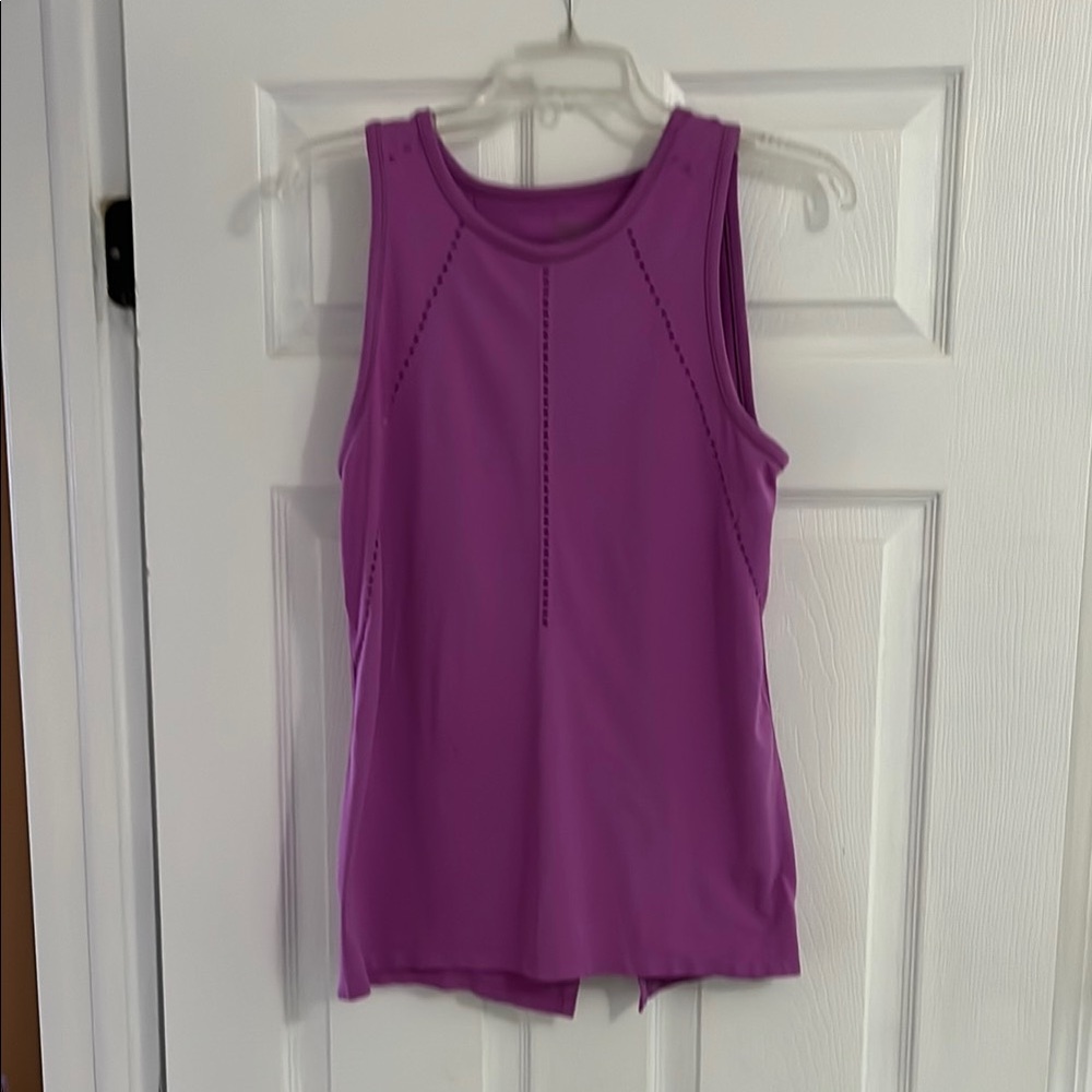 Athleta Purple Fitted Sleeveless Tank Top